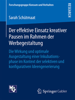 cover image of Der effektive Einsatz kreativer Pausen im Rahmen der Werbegestaltung